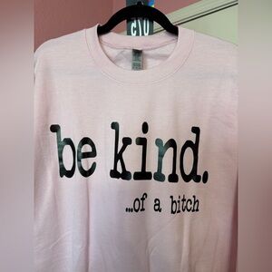 Gildan Pink Be Kind Graphic Crewneck